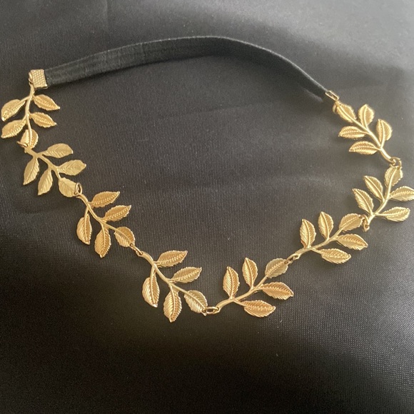 Head Band Gold Leaves - Picture 1 of 3